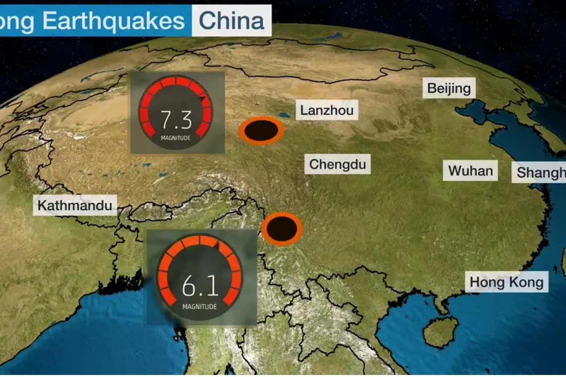 Two Major Earthquakes Shake China