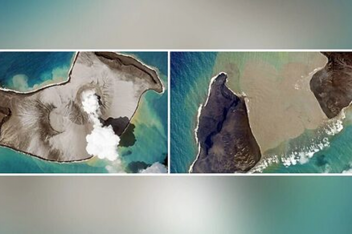 Aerial images show destruction of Tonga’s volcanic eruption, tsunami 