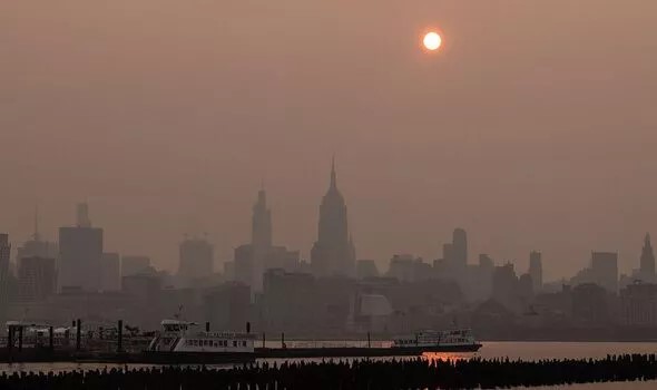 Smoke has poured into New York City and surrounding areas from Canadian wildfires (Image: Getty)